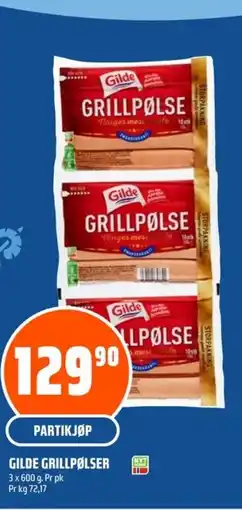 Coop Obs Gilde grillpølser tilbud