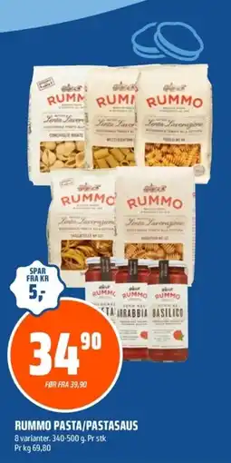 Coop Obs Rummo pasta/pastasaus tilbud