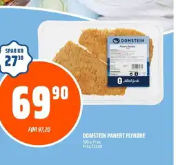 Coop Obs Domstein panert flyndre tilbud