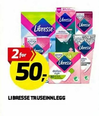 Bunnpris Libresse truseinnlegg tilbud