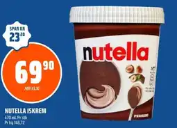 Coop Obs Nutella iskrem tilbud