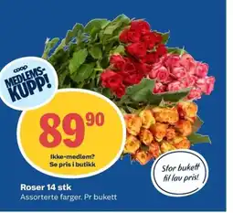 Coop Obs Roser 14 stk tilbud