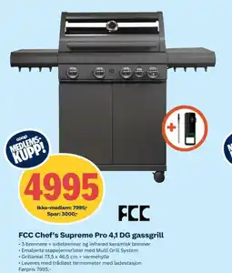 Coop Obs FCC Chef's Supreme Pro 4,1 DG gassgrill tilbud