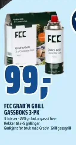 Coop Obs FCC Grab'n grill gassboks 3-pk tilbud