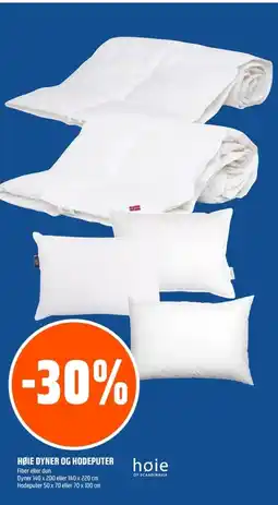 Coop Obs Høie dyner og hodeputer tilbud