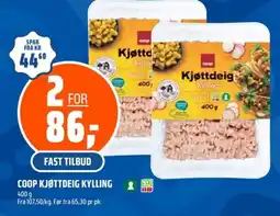 Coop Obs Coop kjøttdeig kylling tilbud