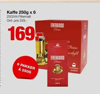 Kaffe 250g x 6