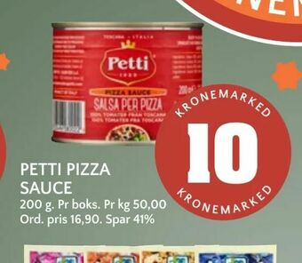 Coop Mega Petti pizza sauce tilbud