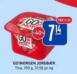 Rema 1000 TINE Go'morgen jordbær tilbud