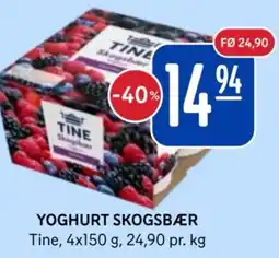 Rema 1000 TINE Yoghurt skogsbær tilbud