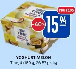 Rema 1000 TINE Yoghurt melon tilbud
