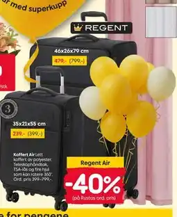 Rusta Koffert Air tilbud