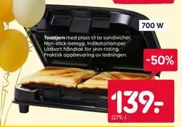 Rusta Toastjern tilbud