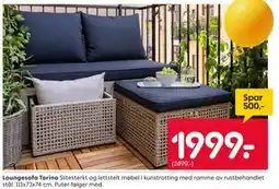 Rusta Loungesofa Torino tilbud