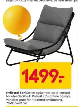 Rusta Hvilestol Bari tilbud