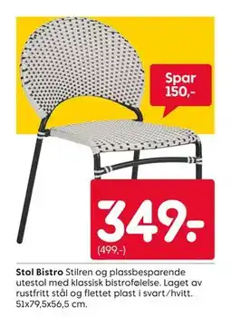 Rusta Stol Bistro tilbud