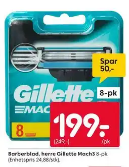 Rusta Barberblad, herre Gillette Mach3 tilbud