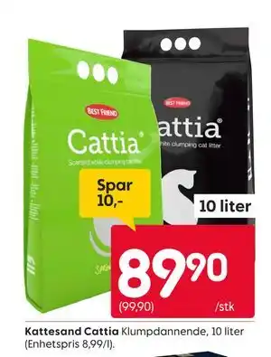 Rusta Kattesand Cattia tilbud