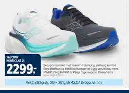 Sport 1 SAUCONY HURRICANE 25 tilbud