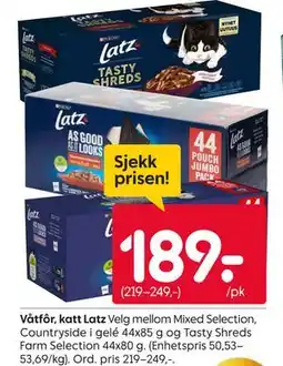 Rusta Våtfôr, katt Latz tilbud