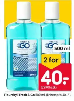 Rusta Flourskyll Fresh & Go tilbud