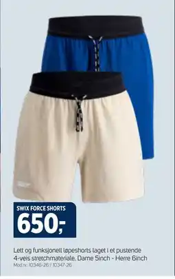 Sport 1 SWIX FORCE SHORTS tilbud