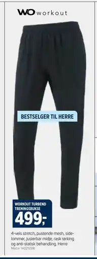 Sport 1 WORKOUT TURBEND TRENINGSBUKSE tilbud