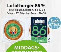 Joker Lofotburger 86 % tilbud