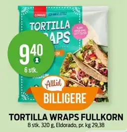 Kiwi TORTILLA WRAPS FULLKORN tilbud