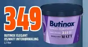 Obs Bygg BUTINOX ELEGANT 05/MATT INTERIØRMALING tilbud