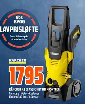 KÄRCHER K3 CLASSIC HØYTRYKKSPYLER