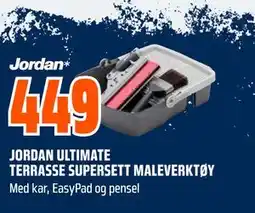 Obs Bygg JORDAN ULTIMATE TERRASSE SUPERSETT MALEVERKTØY tilbud