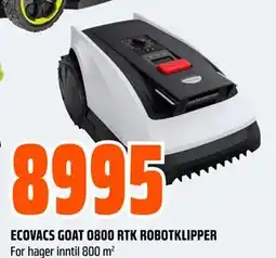 Obs Bygg ECOVACS GOAT O800 RTK ROBOTKLIPPER tilbud