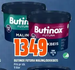 Obs Bygg BUTINOX FUTURA MALING/DEKKBEIS tilbud