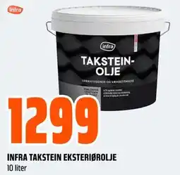 Obs Bygg INFRA TAKSTEIN EKSTERIØROLJE tilbud