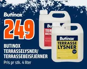 Obs Bygg BUTINOX TERRASSELYSNER/ TERRASSEBEISFJERNER tilbud