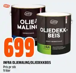 Obs Bygg INFRA OLJEMALING/OLJEDEKKBEIS tilbud