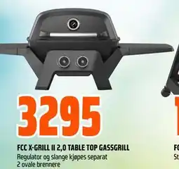 Obs Bygg FCC X-GRILL II 2,0 TABLE TOP GASSGRILL tilbud