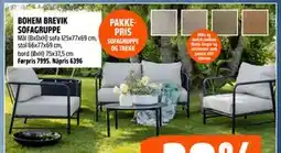 Obs Bygg BOHEM BREVIK SOFAGRUPPE tilbud