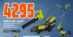 Obs Bygg RYOBI 18 V ONE+ HAGEKIT tilbud