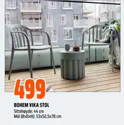 Obs Bygg BOHEM VIKA STOL tilbud