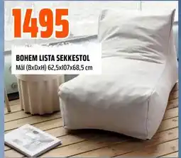 Obs Bygg BOHEM LISTA SEKKESTOL tilbud