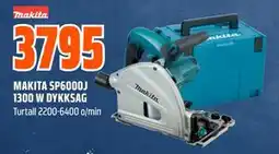 Obs Bygg MAKITA SP6000J 1300 W DYKKSAG tilbud
