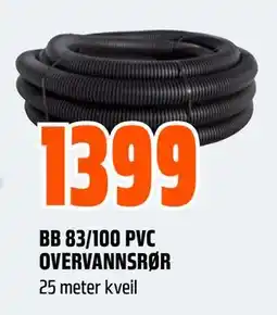 Obs Bygg BB 83/100 PVC OVERVANNSRØR tilbud