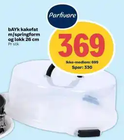 Coop Extra bAYk kakefat m/springform og lokk 26 cm tilbud