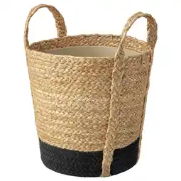 IKEA TÄrnmÅs Blomsterpotte, innendørs/beige/svart, 24 cm tilbud