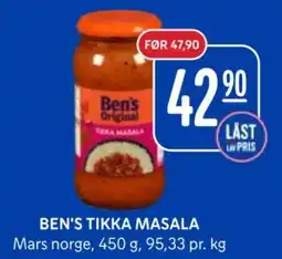 Rema 1000 Ben's tikka masala tilbud