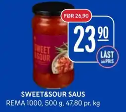 Rema 1000 Sweet&sour saus tilbud