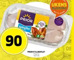 Bunnpris Prior kyllingfilet tilbud