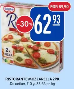 Rema 1000 DR. OETKER Ristorante mozzarella 2pk tilbud